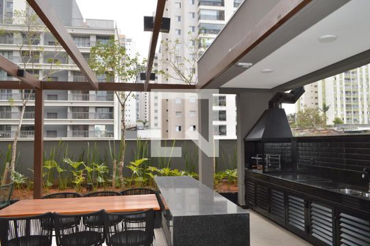 Área de Churrasqueira de kitnet/studio à venda com 1 quarto, 25m² em Alto do Ipiranga, São Paulo