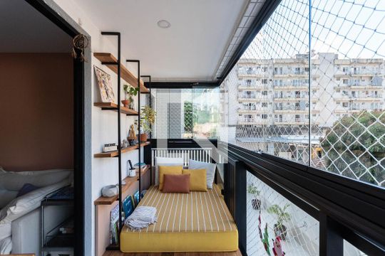 Varanda gourmet de apartamento para alugar com 3 quartos, 76m² em Tijuca, Rio de Janeiro