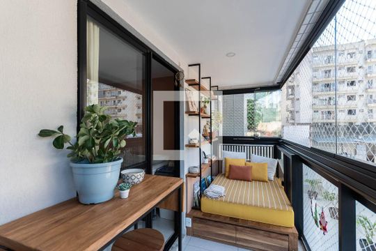 Varanda gourmet de apartamento para alugar com 3 quartos, 76m² em Tijuca, Rio de Janeiro