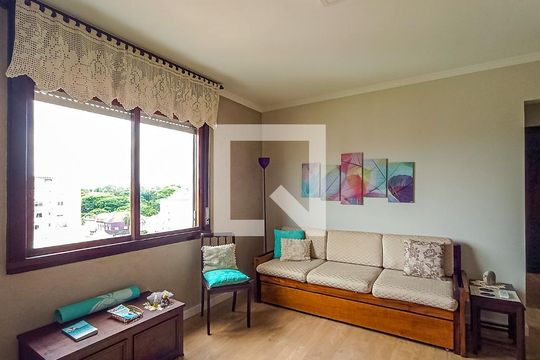 Sala de apartamento à venda com 1 quarto, 50m² em Farroupilha, Porto Alegre
