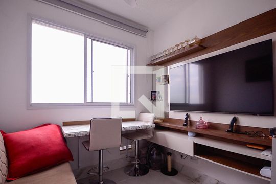 Sala/Cozinha  de apartamento à venda com 1 quarto, 25m² em Jardim Santa Emilia, São Paulo