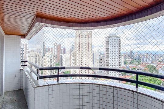 Varanda da Sala de apartamento à venda com 3 quartos, 106m² em Água Rasa, São Paulo