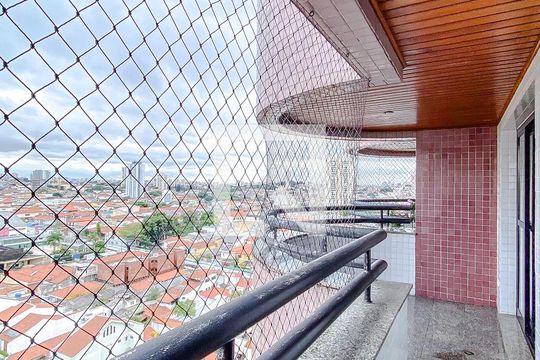 Varanda da Sala de apartamento à venda com 3 quartos, 106m² em Água Rasa, São Paulo