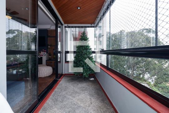 Varanda da Sala de apartamento à venda com 4 quartos, 156m² em Vila Suzana, São Paulo