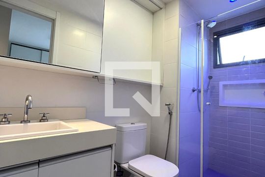 Banheiro da Suíte de apartamento à venda com 3 quartos, 94m² em Mirandópolis, São Paulo