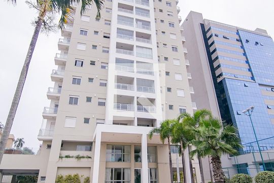 Fachada do bloco de apartamento para alugar com 1 quarto, 55m² em Vila Vitoria Ii, Indaiatuba