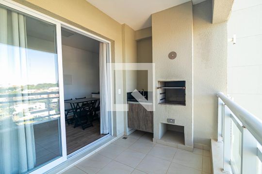 Varanda Gourmet de apartamento para alugar com 1 quarto, 55m² em Vila Vitoria Ii, Indaiatuba