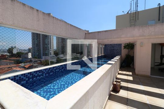 Área Comum - Piscina de apartamento para alugar com 2 quartos, 46m² em Jardim, Santo André