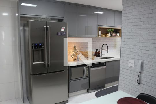 Cozinha de apartamento à venda com 3 quartos, 158m² em Barcelona, São Caetano do Sul