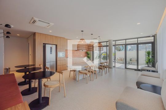 Área comum de kitnet/studio à venda com 1 quarto, 26m² em Paraíso, São Paulo