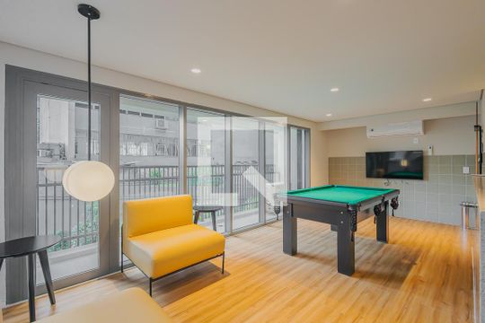 Área comum de kitnet/studio à venda com 1 quarto, 26m² em Paraíso, São Paulo