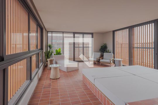 Área comum de kitnet/studio à venda com 1 quarto, 26m² em Paraíso, São Paulo