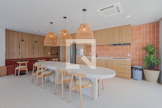 Área comum de kitnet/studio à venda com 1 quarto, 26m² em Paraíso, São Paulo