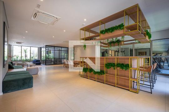 Área comum de kitnet/studio para alugar com 1 quarto, 27m² em Sumarezinho, São Paulo