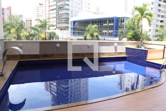 Área comum de kitnet/studio para alugar com 1 quarto, 27m² em Setor Marista, Goiânia