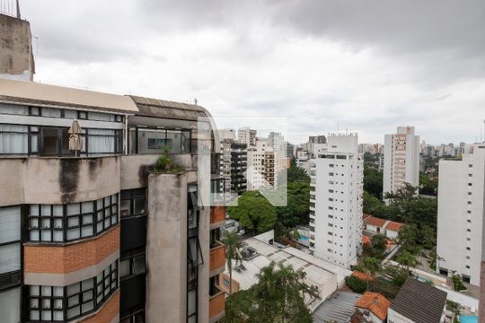Vista da Varanda de kitnet/studio à venda com 1 quarto, 25m² em Campo Belo, São Paulo