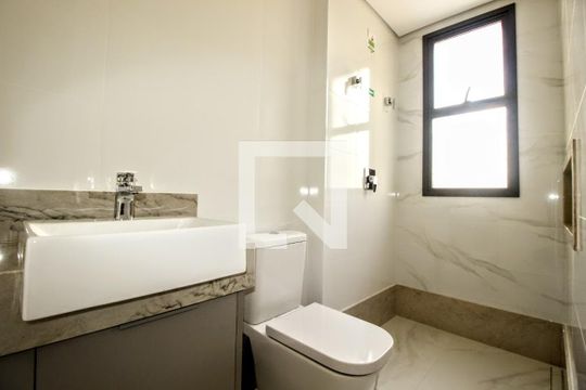 Banheiro da Suíte de apartamento à venda com 3 quartos, 107m² em Funcionários, Belo Horizonte