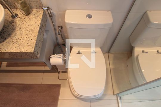 Banheiro Social de apartamento à venda com 4 quartos, 160m² em Liberdade, Belo Horizonte