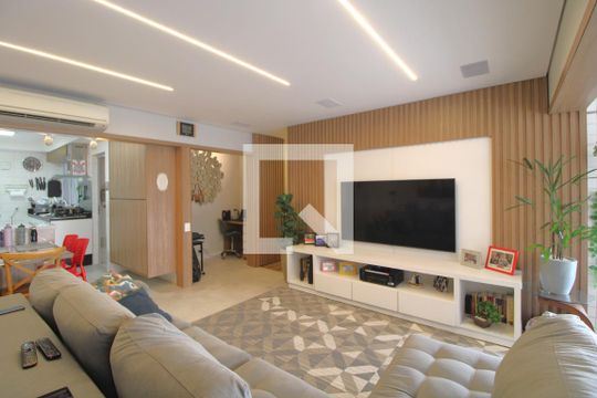 Sala de apartamento à venda com 4 quartos, 136m² em Jurubatuba, São Paulo