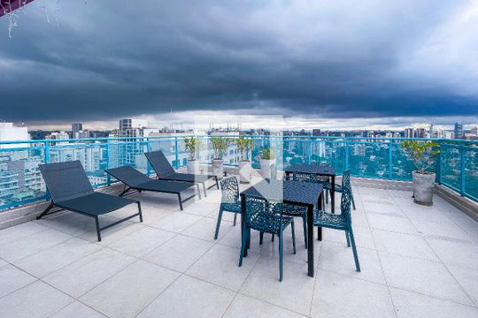 Área comum de kitnet/studio à venda com 1 quarto, 24m² em Pinheiros, São Paulo