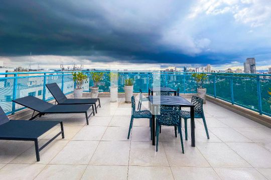Área comum de kitnet/studio à venda com 1 quarto, 24m² em Pinheiros, São Paulo