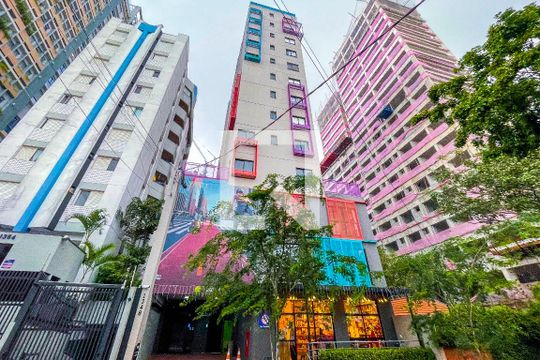 Fachada de kitnet/studio à venda com 1 quarto, 24m² em Pinheiros, São Paulo