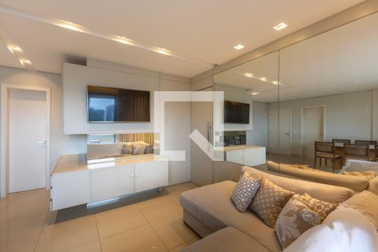 Sala de apartamento para alugar com 3 quartos, 116m² em Vale do Sereno, Nova Lima