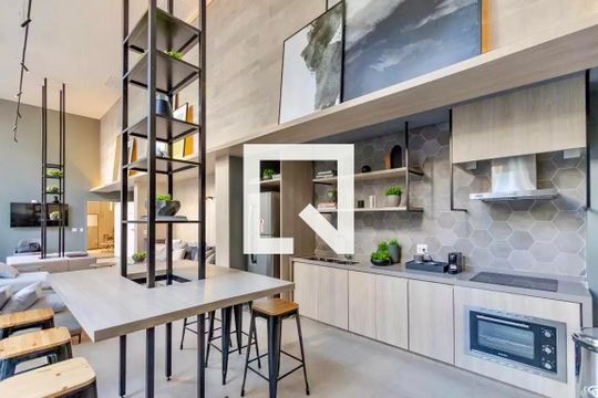 Área comum de kitnet/studio à venda com 1 quarto, 25m² em Campo Belo, São Paulo