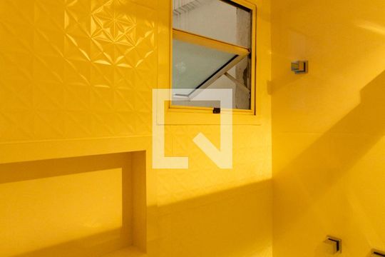 Detalhe do banheiro social  de apartamento para alugar com 1 quarto, 58m² em Lagoa, Rio de Janeiro