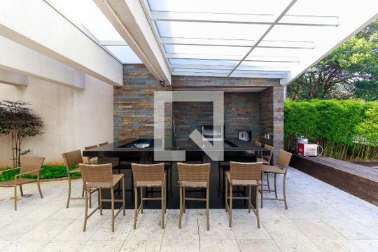 Área comum de apartamento à venda com 1 quarto, 47m² em Campo Belo, São Paulo