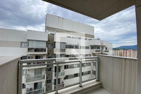 Varanda da Sala de apartamento para alugar com 2 quartos, 62m² em Todos Os Santos, Rio de Janeiro