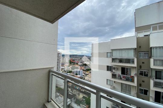 Varanda da Sala de apartamento para alugar com 2 quartos, 62m² em Todos Os Santos, Rio de Janeiro