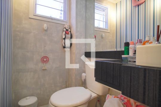 Lavabo de casa de condomínio à venda com 3 quartos, 125m² em Rondônia, Novo Hamburgo