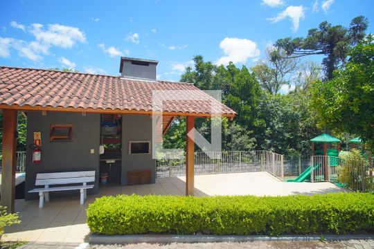Área comum - Churrasqueira de casa de condomínio à venda com 3 quartos, 125m² em Rondônia, Novo Hamburgo