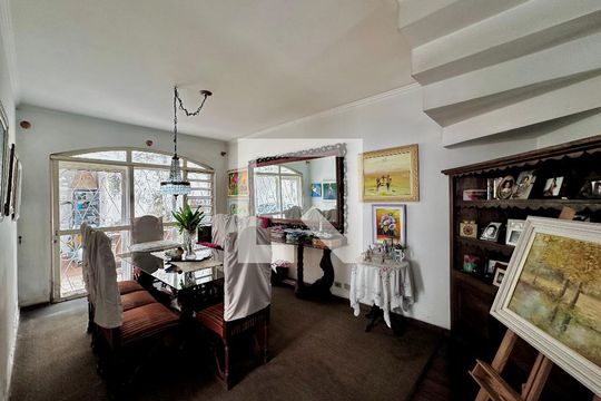 Sala de casa para alugar com 3 quartos, 187m² em Brooklin, São Paulo