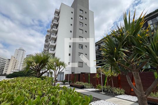 Área comum de kitnet/studio para alugar com 1 quarto, 34m² em Vila Madalena, São Paulo