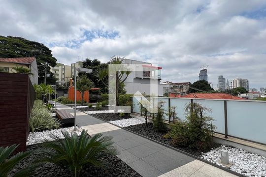 Área comum de kitnet/studio para alugar com 1 quarto, 34m² em Vila Madalena, São Paulo