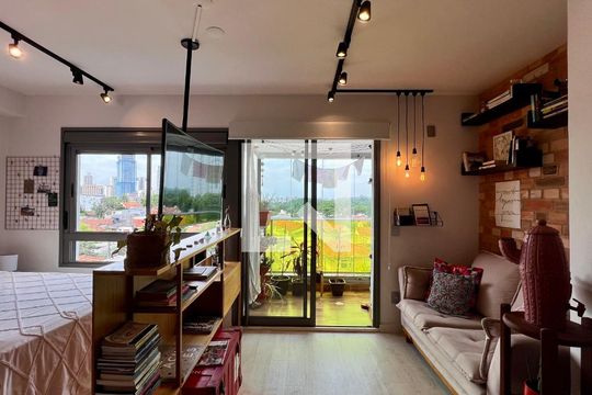 Sala de kitnet/studio para alugar com 1 quarto, 34m² em Vila Madalena, São Paulo