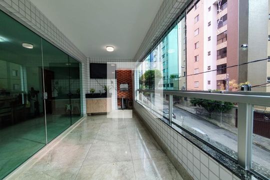 Varanda da Sala de apartamento à venda com 4 quartos, 223m² em União, Belo Horizonte