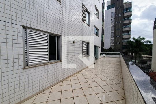 Varanda da Sala de apartamento à venda com 4 quartos, 223m² em União, Belo Horizonte