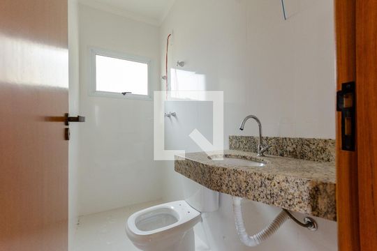 Banheiro da Suíte de casa de condomínio à venda com 3 quartos, 96m² em Vila Primavera, São Paulo