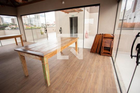 ÁREA COMUM- CHURRASQUEIRA de apartamento para alugar com 1 quarto, 35m² em Chora Menino, São Paulo
