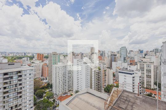 Vista da Piscina de apartamento à venda com 1 quarto, 93m² em Jardim Paulista, São Paulo