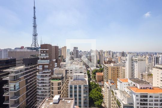 Vista do Terraço de apartamento para alugar com 2 quartos, 67m² em Jardins, São Paulo