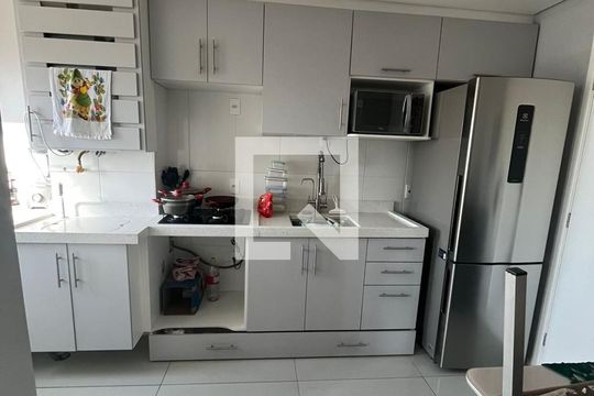 Cozinha de apartamento à venda com 2 quartos, 37m² em Vila dos Andradas, São Paulo