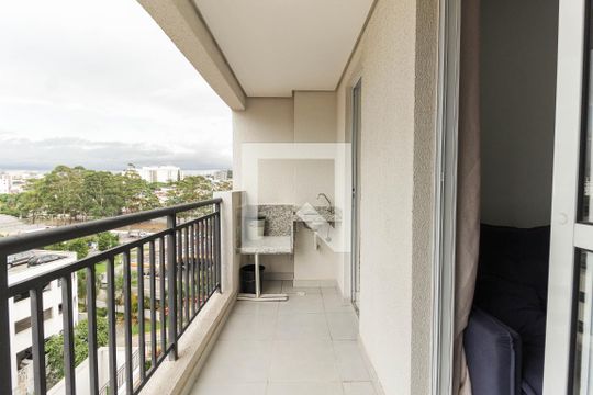 Varanda da Sala de apartamento à venda com 2 quartos, 47m² em Vila Carmosina, São Paulo