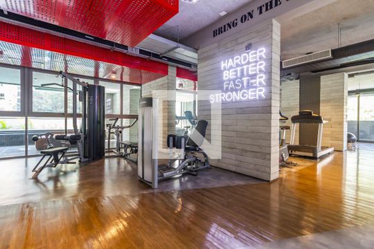 Área comum - Academia de kitnet/studio para alugar com 1 quarto, 19m² em Pinheiros, São Paulo