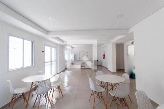 Área comum - Salão de festas de apartamento para alugar com 1 quarto, 29m² em Vila Ré, São Paulo