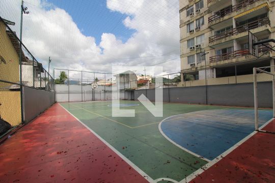 Área comum - Quadra de casa de condomínio para alugar com 4 quartos, 140m² em Taquara, Rio de Janeiro