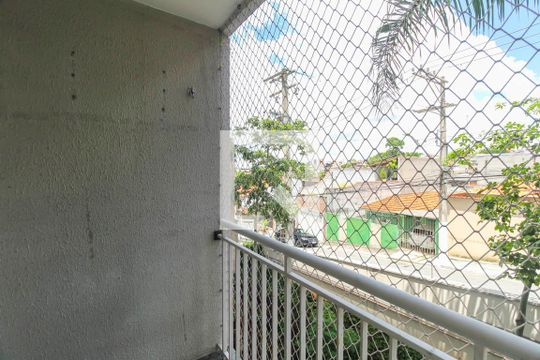 Varanda da Sala de apartamento para alugar com 3 quartos, 59m² em Vila Miami, São Paulo